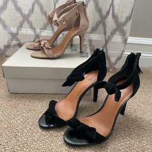 14th & Union 2 pairs suede heels. Like new worn once each. Size 4 zip back